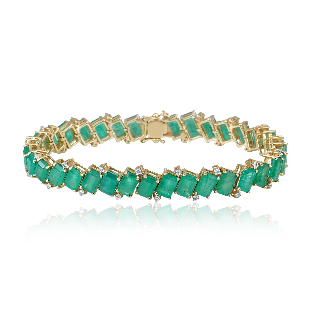 Product image of Emerald Track Bracelet