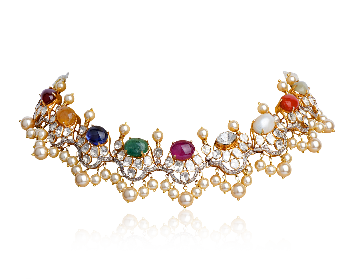 Product image of Celestial Navratan Necklace