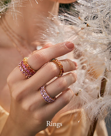 Sophisticated gemstone rings