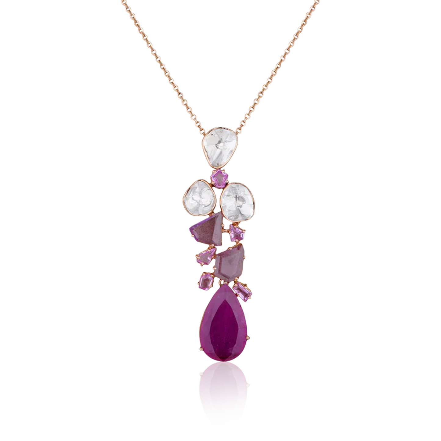 Rosette Cascade Necklace