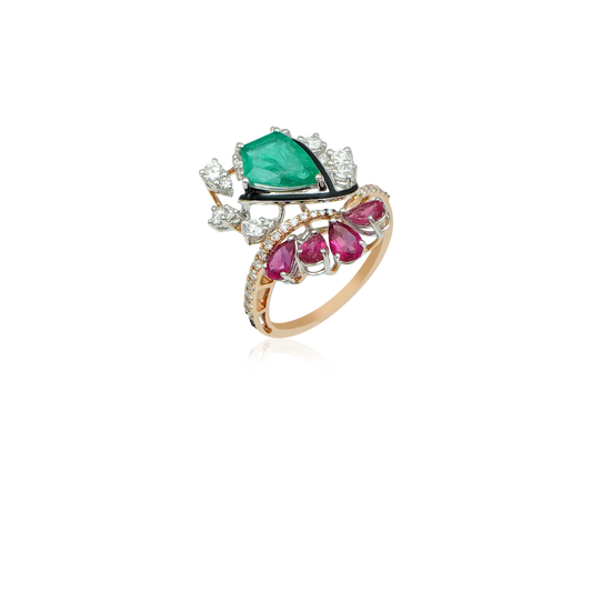 Product image of Emerald Ruby Love Ring