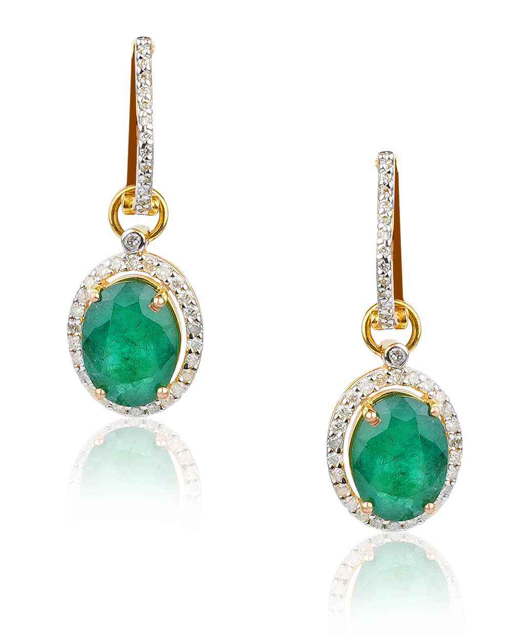 Product image of Emerald Droplet Earrings