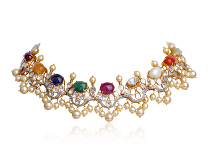 Product image of Celestial Navratan Necklace