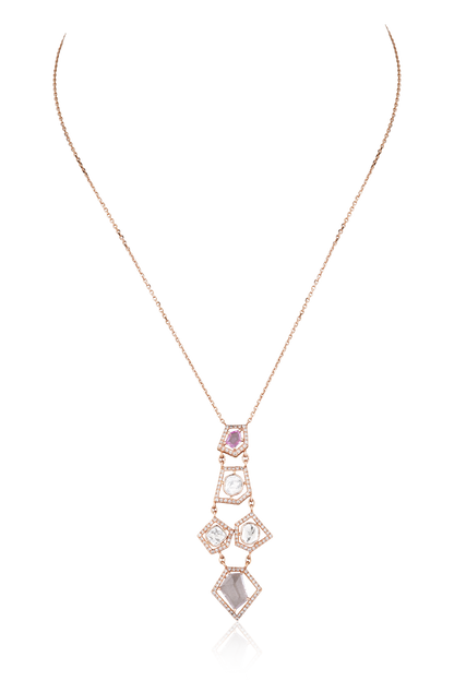 Product image of Pink Sapphire Cascade Necklace