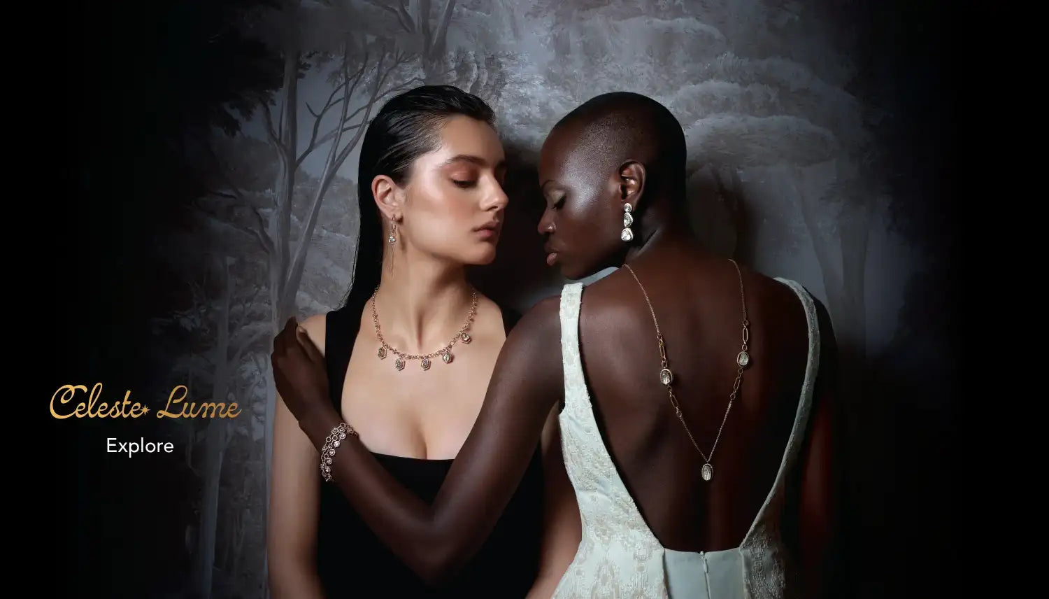 Celeste Lume jewelry models