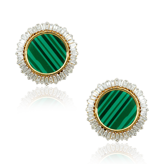 Emerald Intricate Earrings