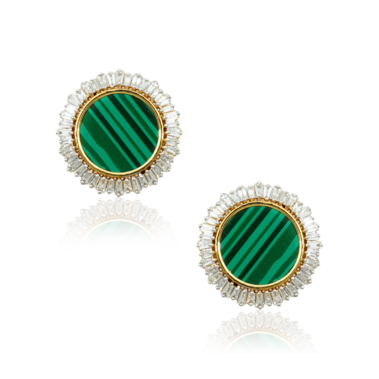 Emerald Intricate Earrings
