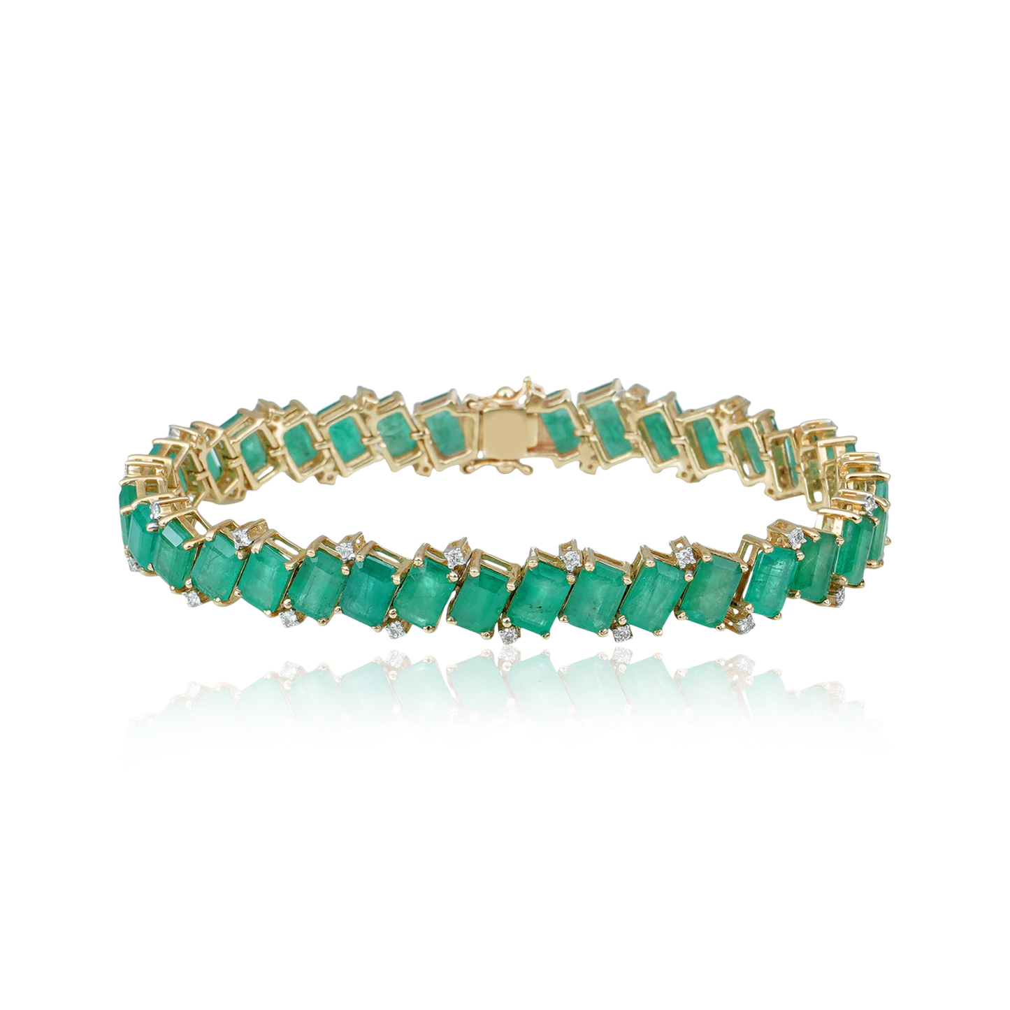 Emerald Track Bracelet