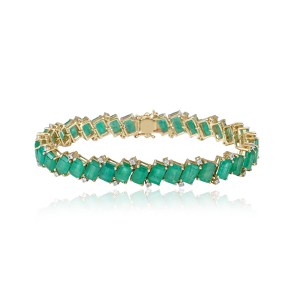 Emerald Track Bracelet