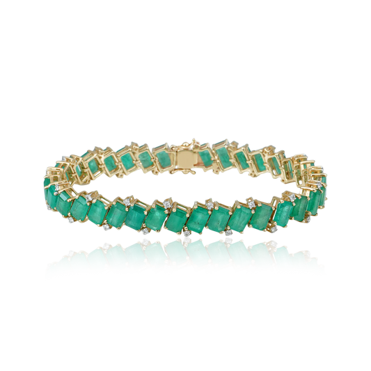 Emerald Track Bracelet