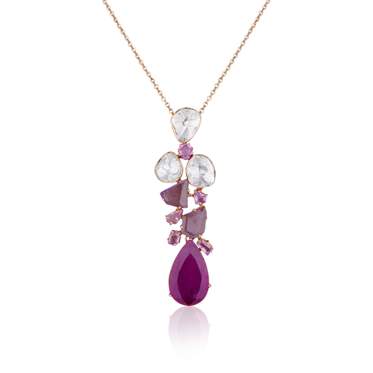 Rosette Cascade Necklace